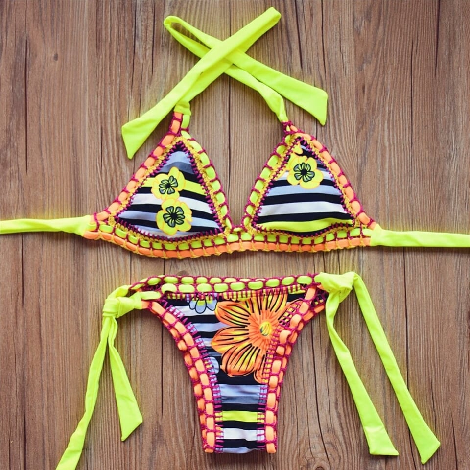 Image of SYNS FLOWER CROCHET KINIS