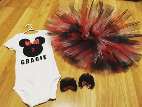 Image of Complete Minnie Mouse Birthday Outfit