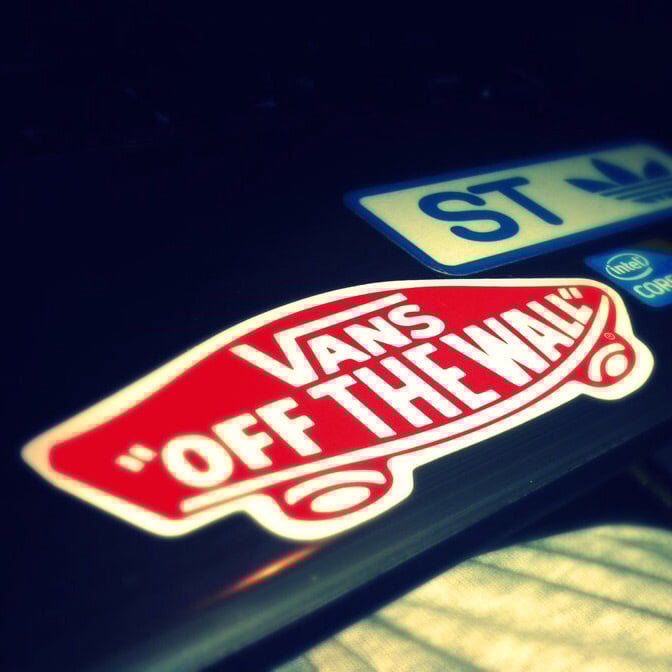 Image of VANS Sticker (Red)