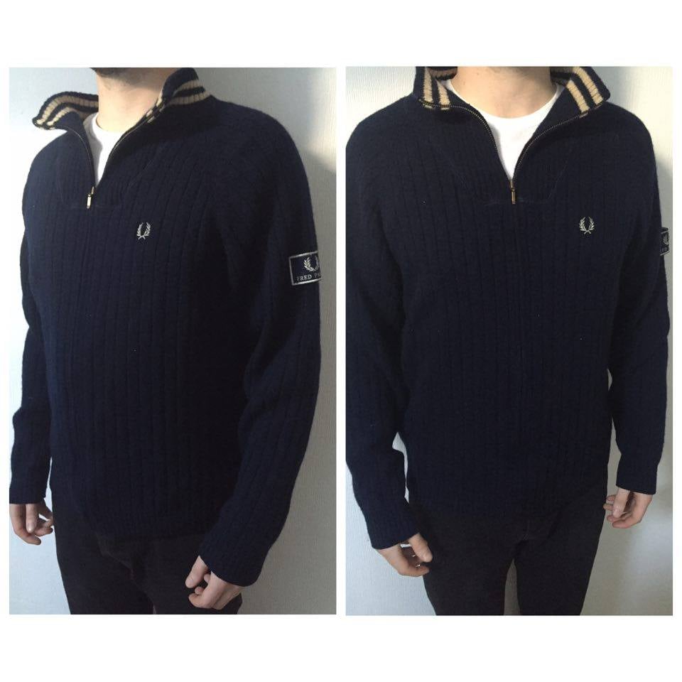 fred perry zip sweater