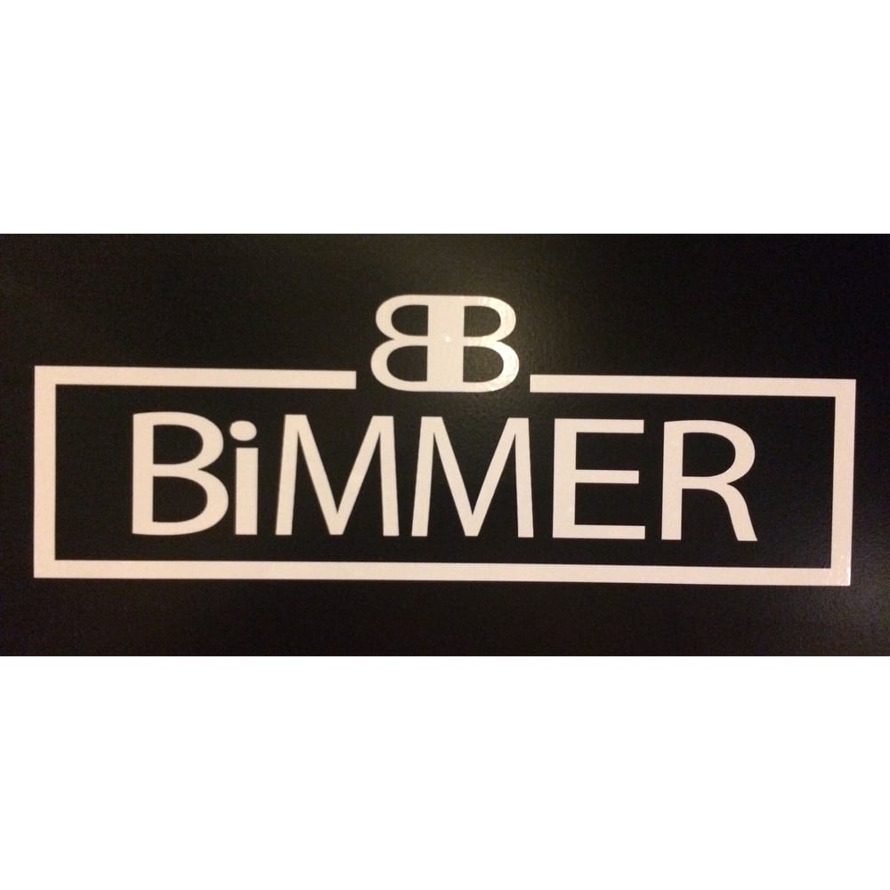 Image of White 8" BiMMER Decal