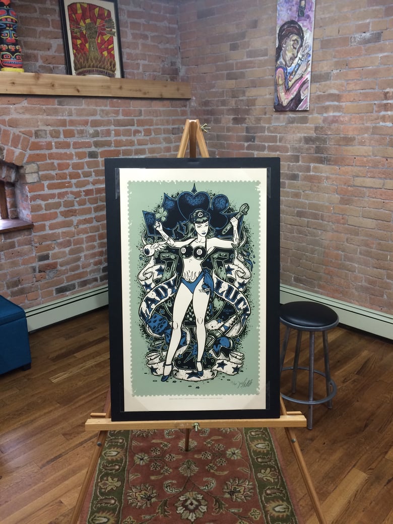 Image of Lady Luck • Blue Art Print (Variant)