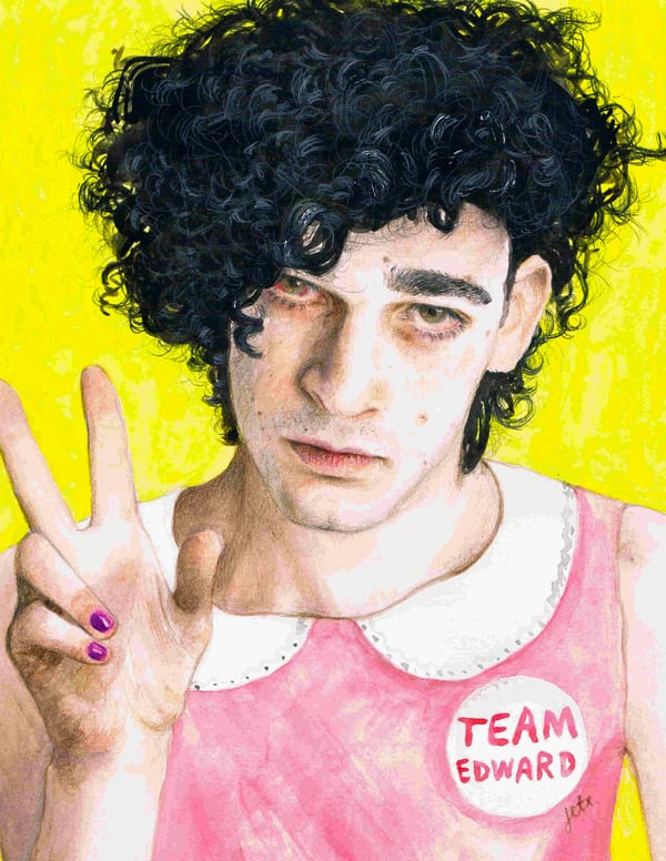 Image of ORIGINAL MATTHEW HEALY i-D COVER DRAWING