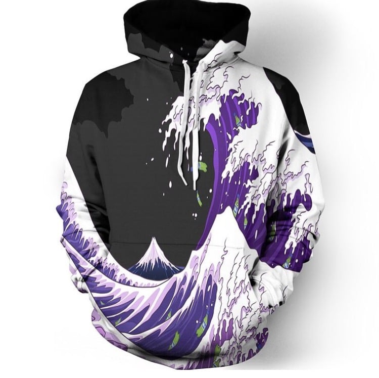 Image of "Purple Reign" Hoodie (waves)