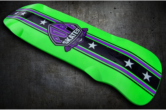 Image of Green & Purple Stuntman Series Pool Deck