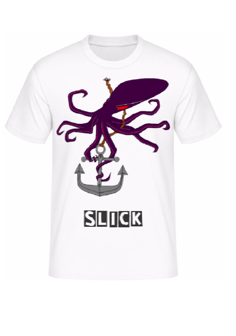 Image of White T-Shirt - Octopus