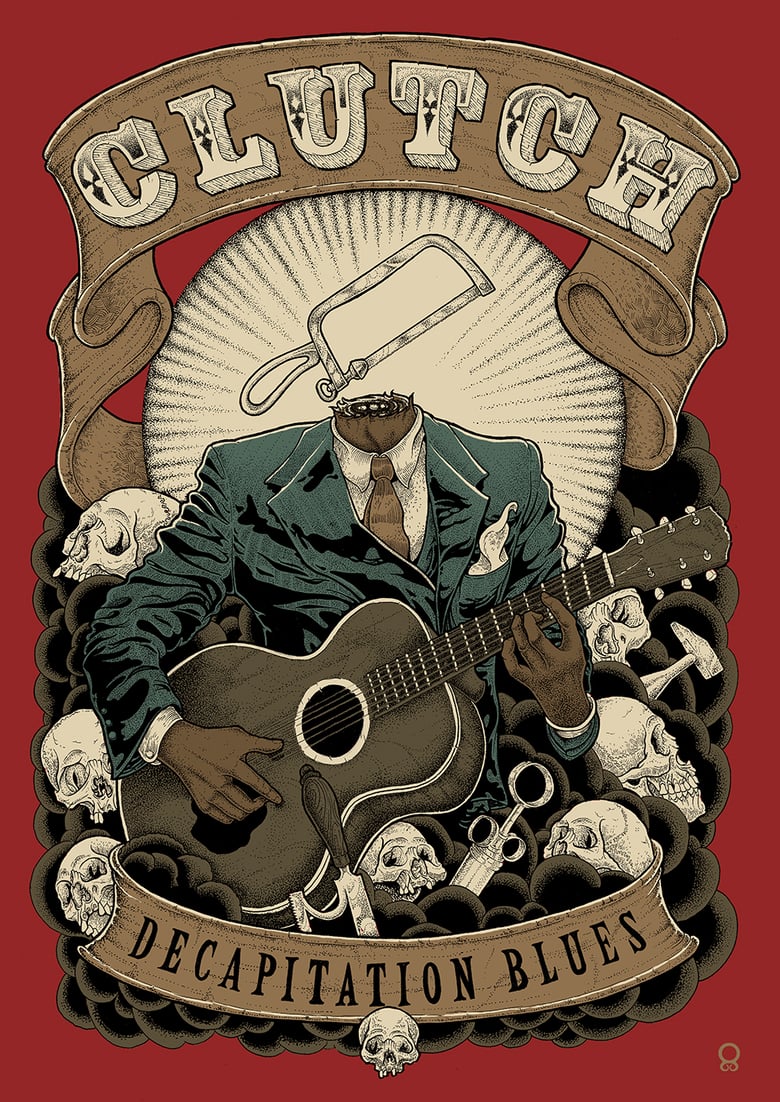 Image of Clutch 'Decapitation Blues' Giclée poster A/P EDITION