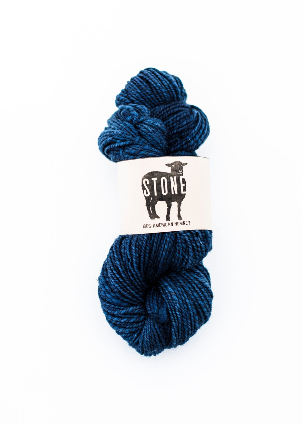 Image of Light Worsted Weight Indigo Dyed American Romney