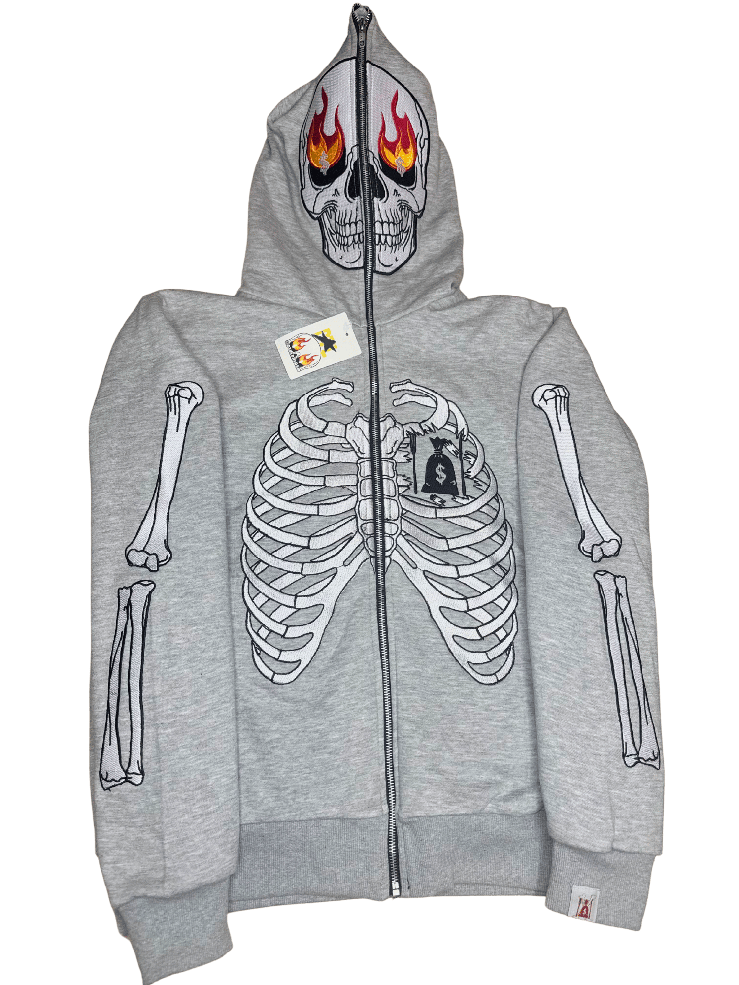 Image of Grey SkeleZip