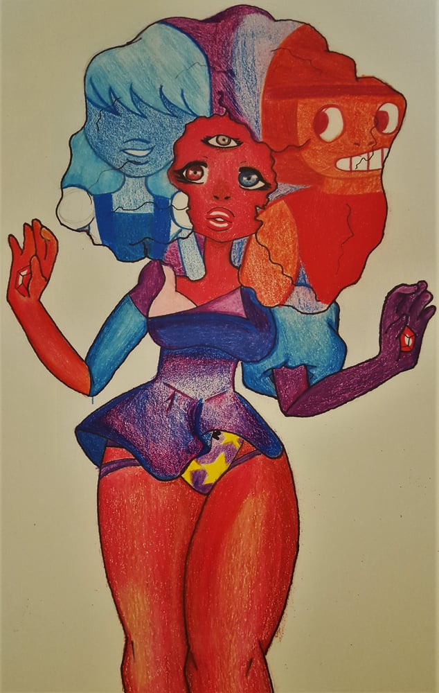 Image of Cotton Candy Afro Garnet 