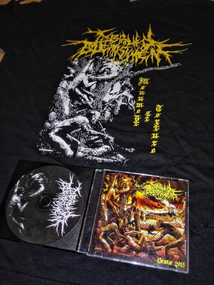 Image of Blemishing tour  2015 Tshirt + demo2015 cd