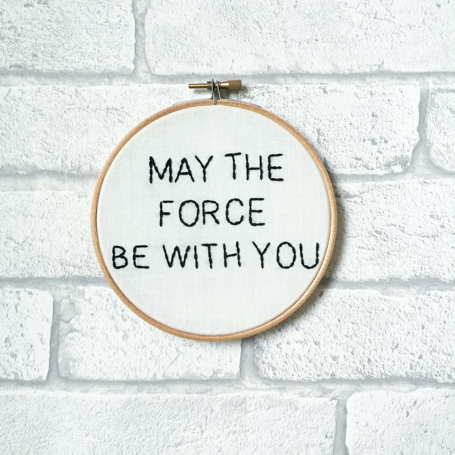 Image of 'May The Force Be With You' Wall Art