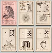 Image of  Nielen's LeNormand Fortune Telling Cards, c. 1920 Restored & Unrestored
