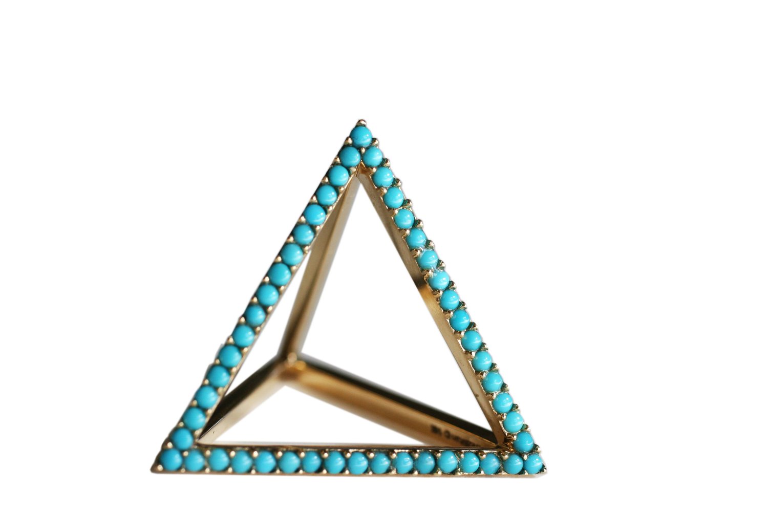 Image of Turquoise Pyramid Ring