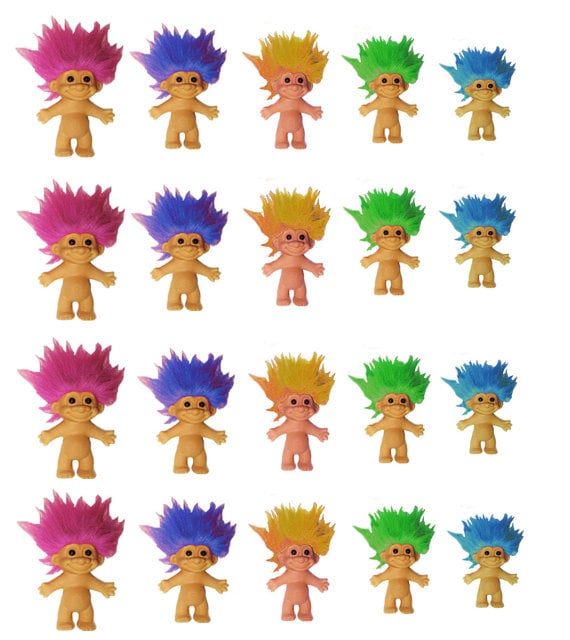 Image of Troll Doll // Nineties // Toys // 90s // Trends // Nail Decals Transfer Nail Stickers 