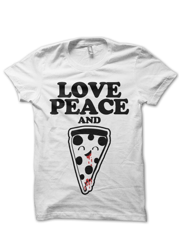 Image of LOVE, PEACE & PIZZA - TEE