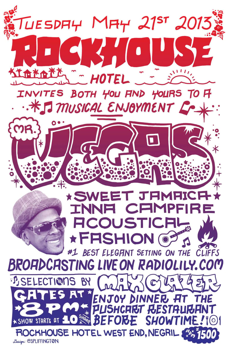 Image of Mr. Vegas Live at Rockhouse Negril Poster