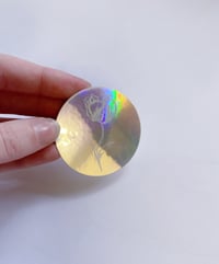 Image 1 of Holographic Tulip Logo Sticker