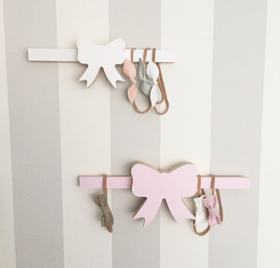 Image of Small bow head band wall hanger 25cm
