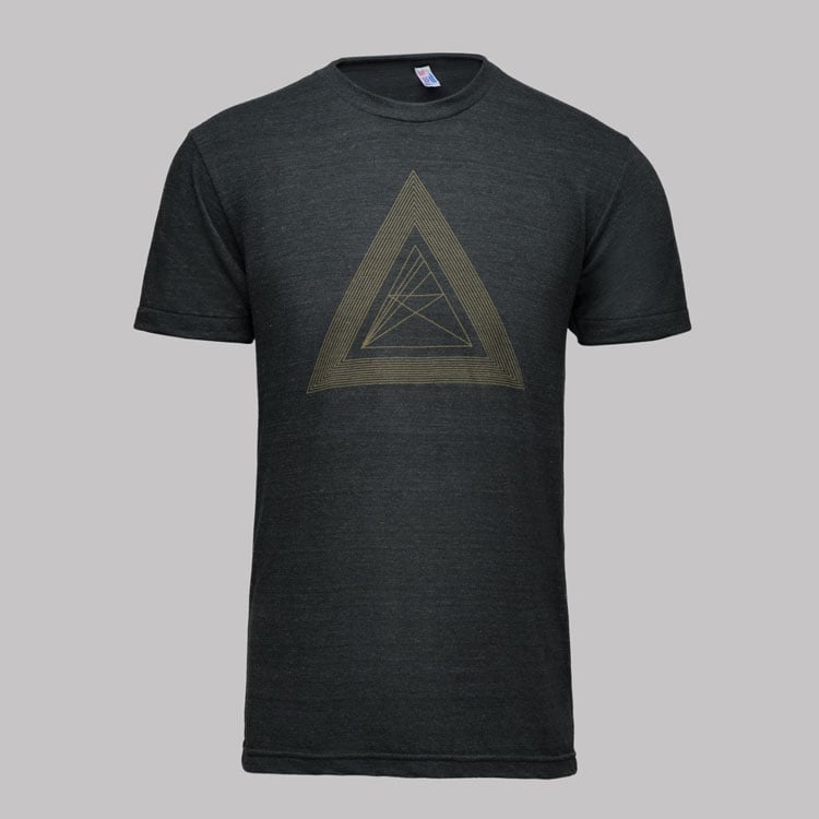 Image of microCastle 'Death Of Geometry' T-Shirt Heather Black