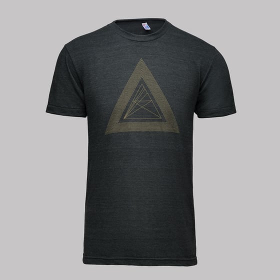 Image of microCastle 'Death Of Geometry' T-Shirt Heather Black