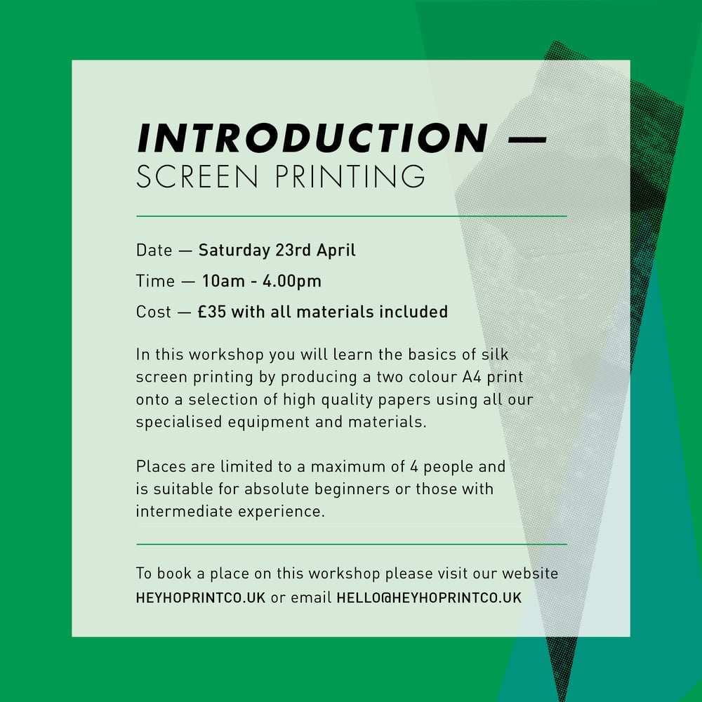 Image of Screen Printing — Introduction — Saturday 23rd April **2 places available**