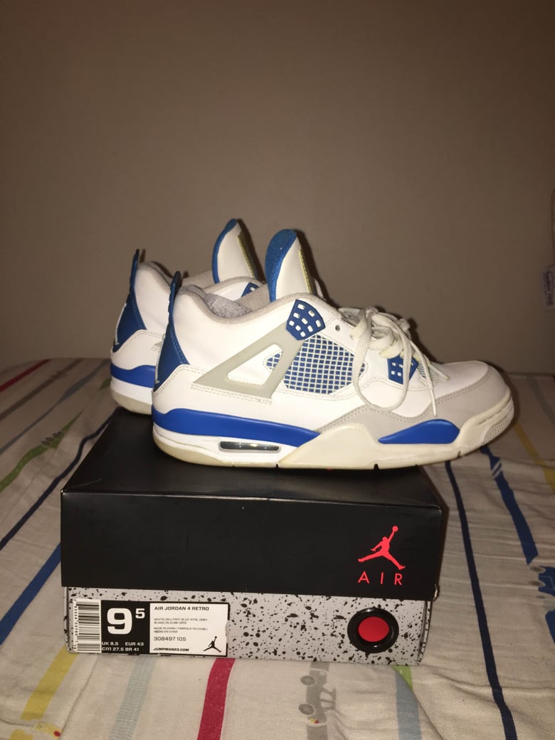 Image of Military Blue 4s Size 9