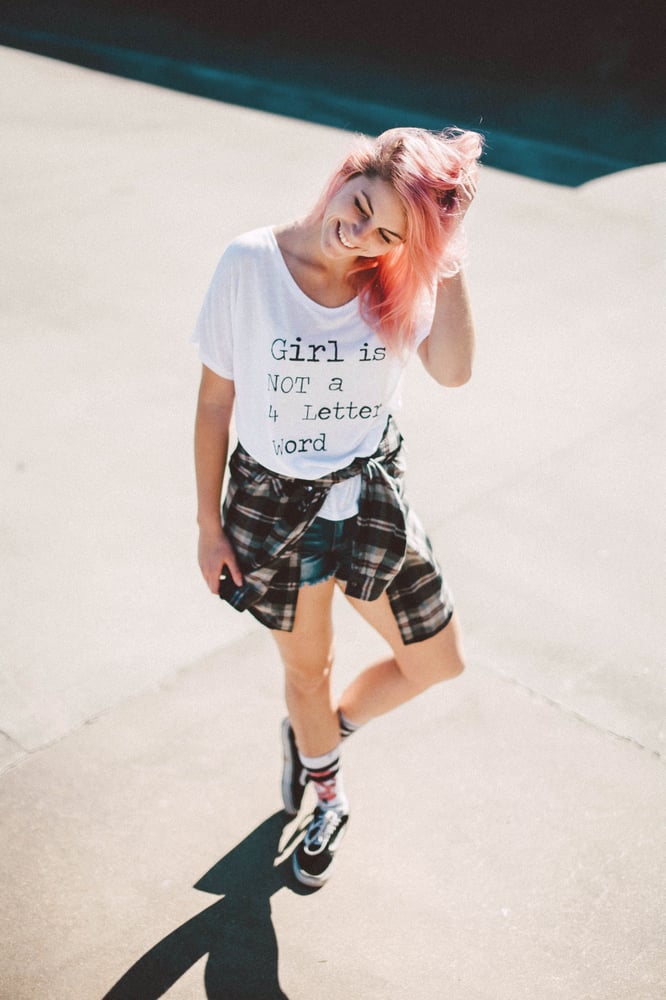 Image of Back in Stock!  Girl is NOT a 4 Letter Word Tee