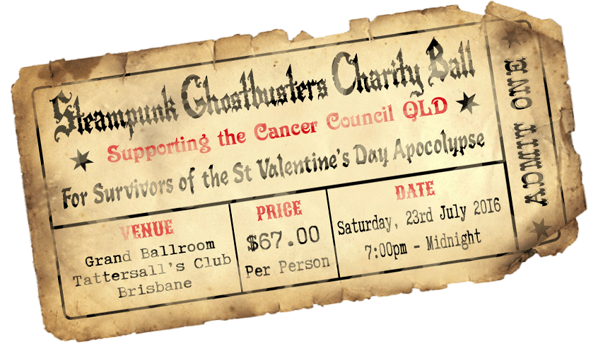 Image of Steampunk Ghostbusters Charity Ball 2016 - Admission Ticket