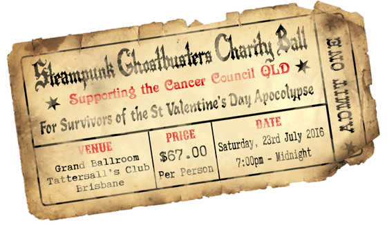 Image of Steampunk Ghostbusters Charity Ball 2016 - Admission Ticket