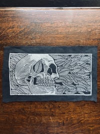 Image 2 of 'Life From Death' Blockprinted Denim Backpatches