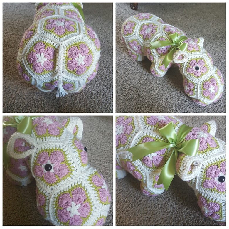 Image of Crochet Hippopotamus