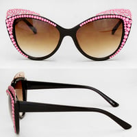 Image 1 of Crystal Butterfly Bling Sunglasses