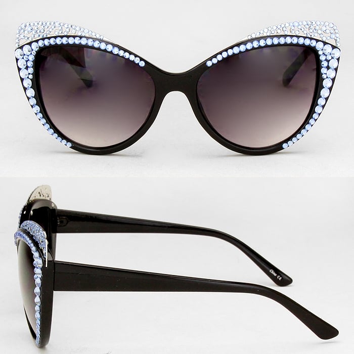 Crystal Butterfly Bling Sunglasses