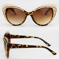 Image 3 of Crystal Butterfly Bling Sunglasses