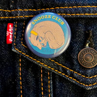 Image 1 of Snooze club button badge teal 