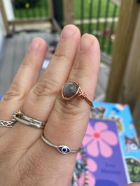 Image 3 of Labradorite wire wrapped ring