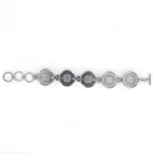 Image of Magnetic interchangeable 1" button bracelet with 5 custom inserts