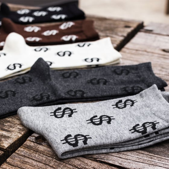 Image of X-Society  Socks "Dollar Signs"