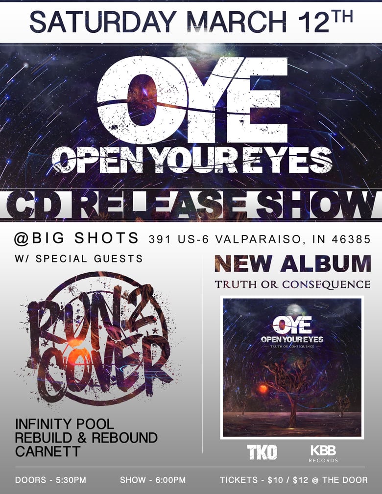 Image of OYE cd release show ticket