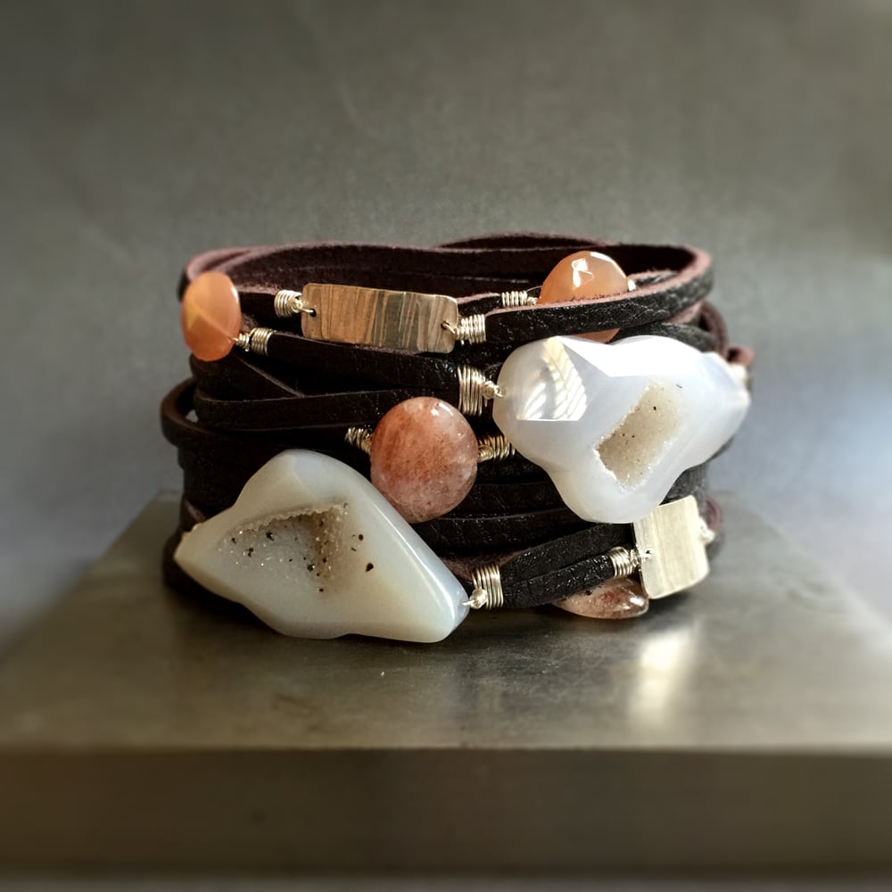 Image of Leather Wrap Bracelet