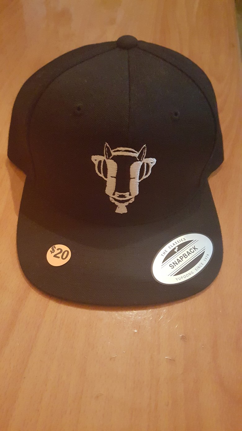 Image of MILKDVD LOGO SNAPBACK  ( BLACK AND WHITE ORIGINAL)
