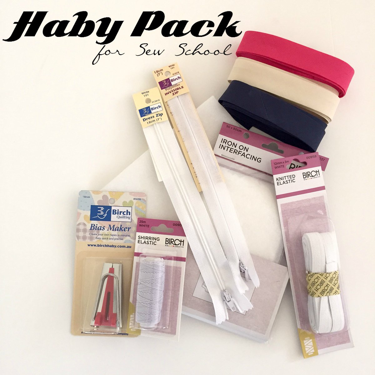 Basic Haby Packs for Sew School / Sew School Online