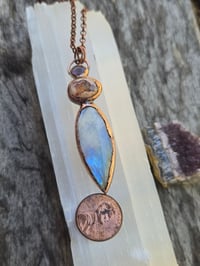 Image 4 of Electroformed Jelly opal necklace 12