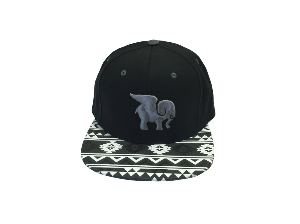 Image of "Aztlan" Iconic Snapback in Black 