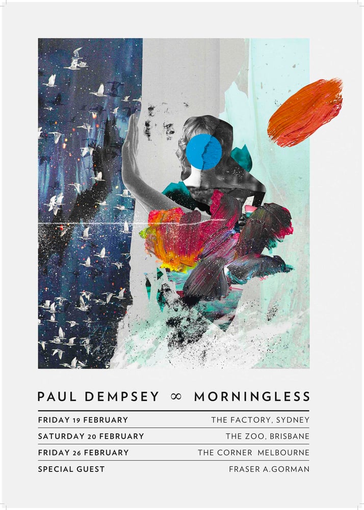 Image of Paul Dempsey 'Morningless' Limited Edition Tour Poster