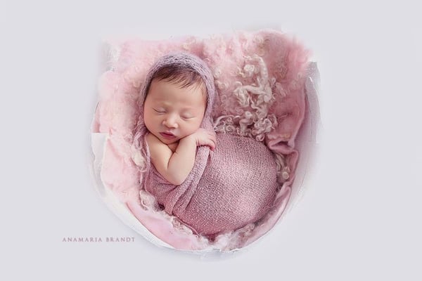 Image of Nest of Curls Blanket - DUSTY ROSE 