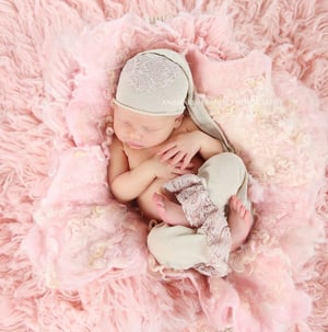 Image of Nest of Curls Blanket - DUSTY ROSE 