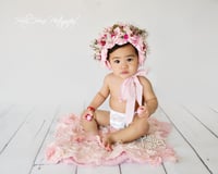 Image 4 of Nest of Curls Blanket - DUSTY ROSE 