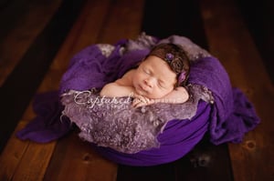 Image of Nest of Curls Blanket - LAVENDER FIELD